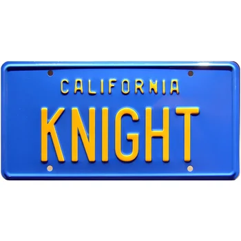the kuwn Knight Rider | Рицар | Ретро декор гараж за мотоциклети с метален номер знак